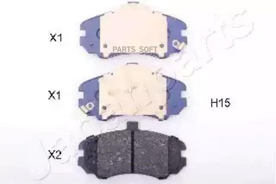 

Тормозные колодки Japanparts PAH15AF