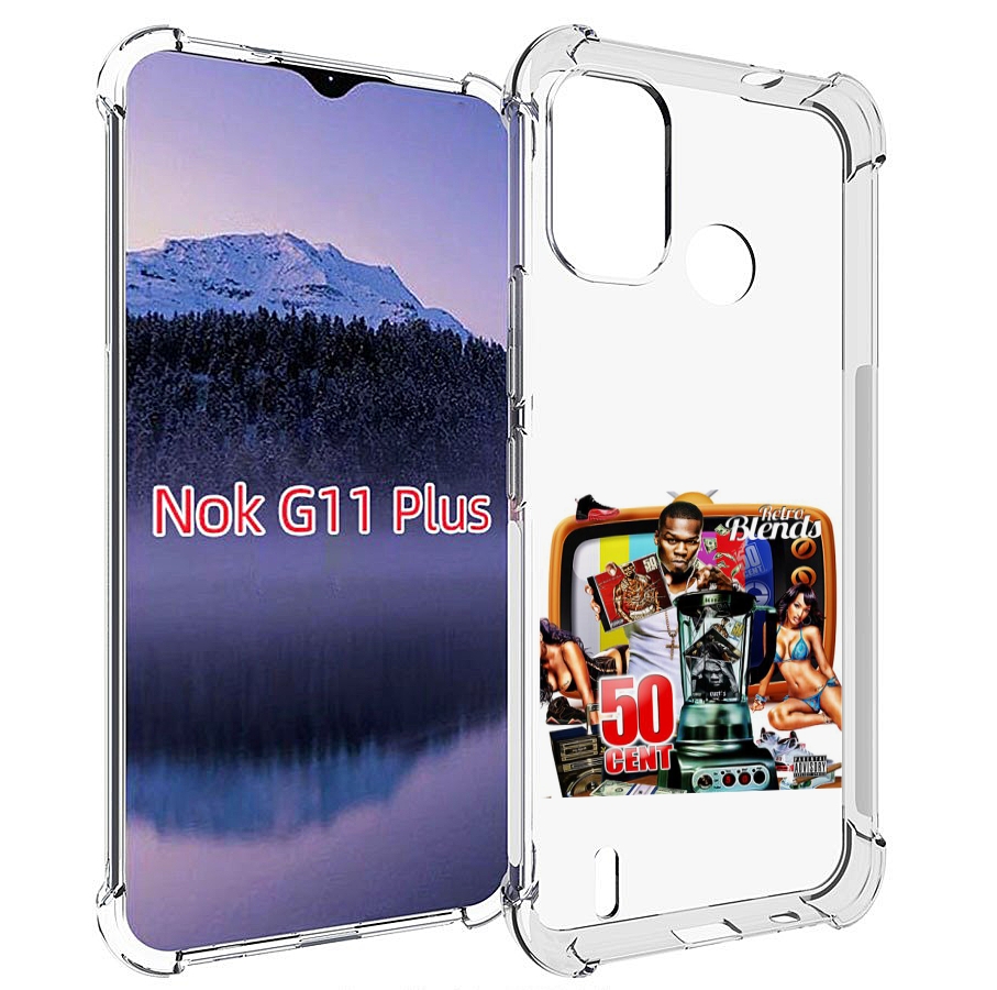 

Чехол MyPads 50 Cent - Retro 50 Cent Blends для Nokia G11 Plus, Прозрачный, Tocco