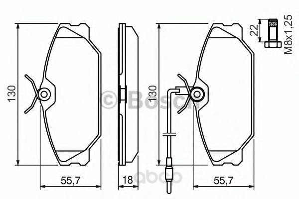 

Тормозные колодки Bosch для Renault Megane, Scenic 986461765