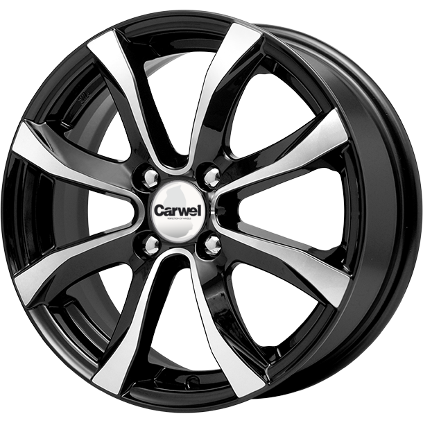 

Колесный диск R15 4x100 6J ET48 D54,1 Carwel Омикрон 110 AB, Черный;серебристый