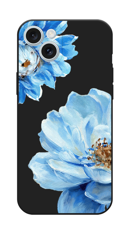 

Чехол Awog на Apple iPhone 15 Plus "Голубые клематисы", Голубой, 15652-1