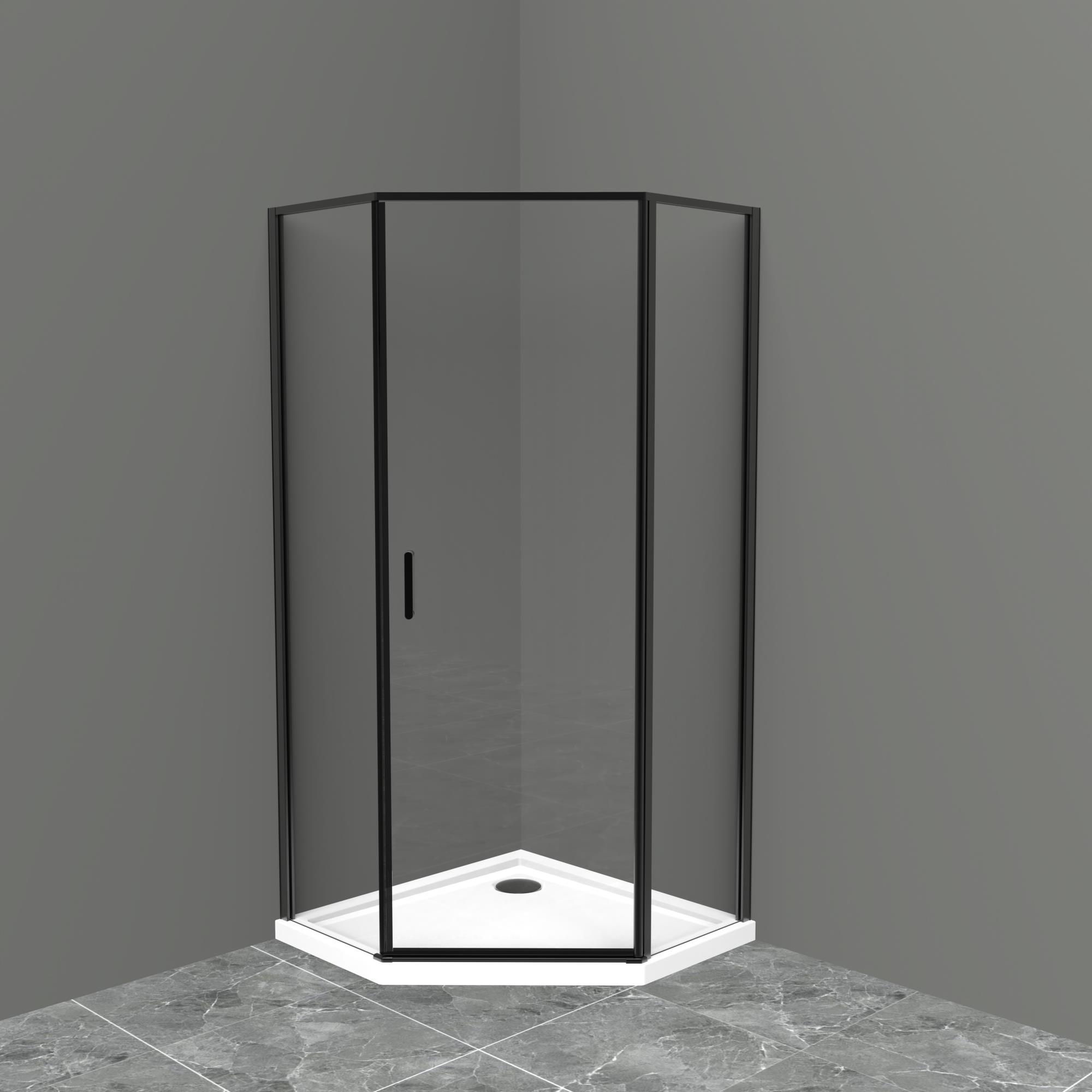 

Душевой уголок BelBagno UNO-195-P-1-90-C-NERO