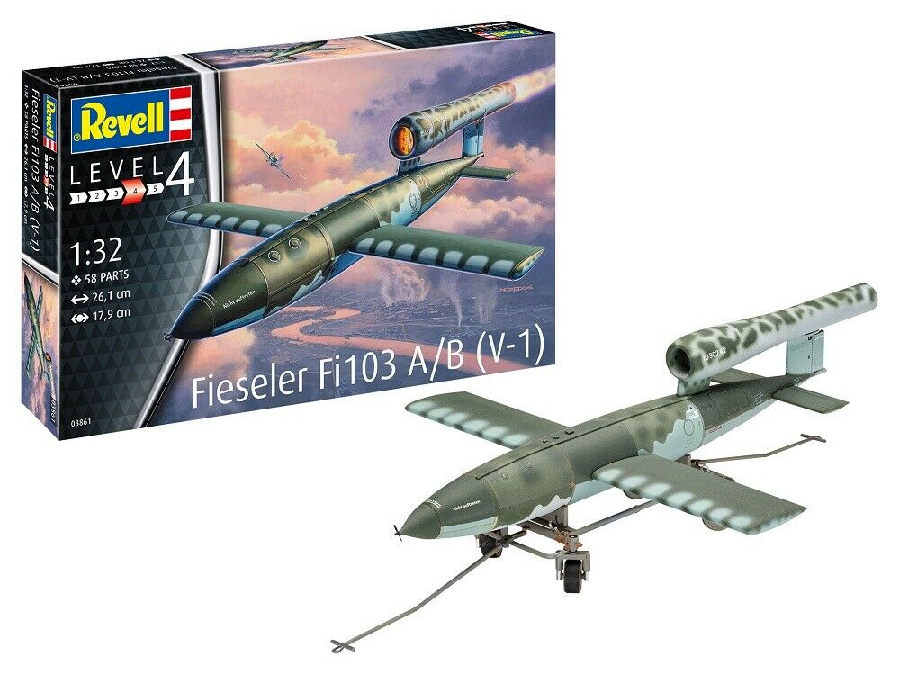 

Сборная модель Revell 1/32 Крылатая ракета Fieseler Fi103 V-1 03861