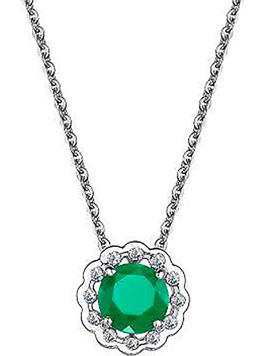 

Колье из серебра с агатом и фианитами Алкор 06-2306_00АГ-00, 06-2306_00АГ-00