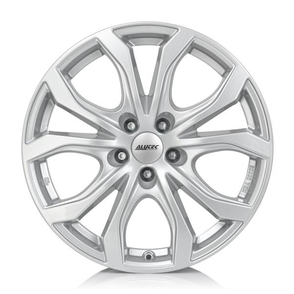 фото Колесный диск r16 5x112 7j et39 d66,5 alutec w10 polar silver for oem cap