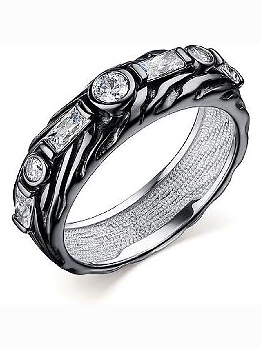 

Кольцо с 7 кристаллами swarovski из серебра р. 17,5 Алкор серебро 01-2468_00СВ-07, 01-2468_00СВ-07