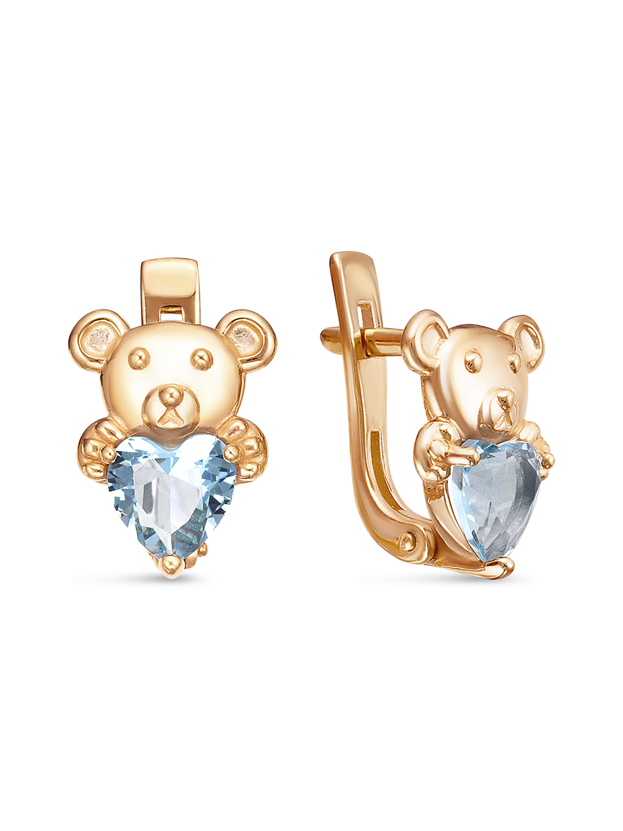 

Пусеты из серебра с кварцем синтетическим SamoroDki Jewelry 2-06-024-08з, 2-06-024-08з