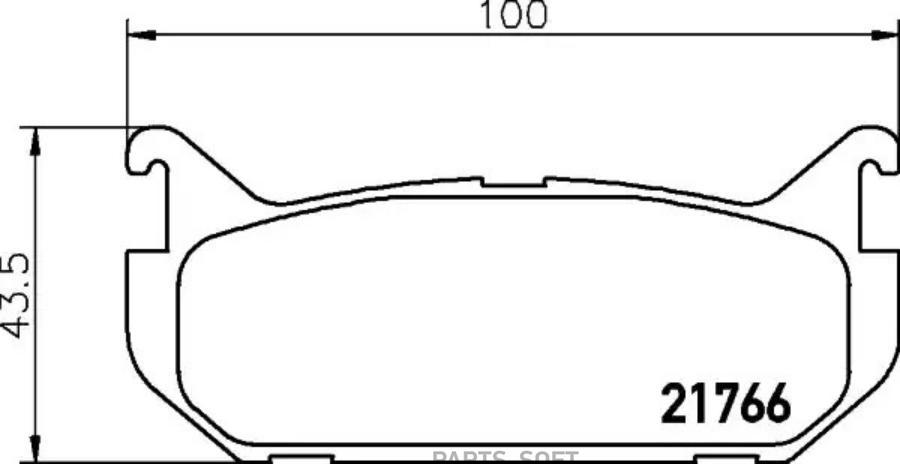 

Колодки тормозные дисковые задн.626 IV (GE) 626 IV Hatchback (GE) MX-6 (GD) MX-6 (GE) XEDO