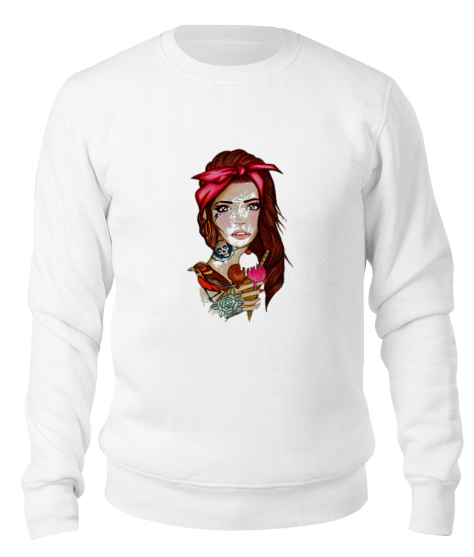 

Свитшот унисекс Printio Bad girl белый XL, Bad girl