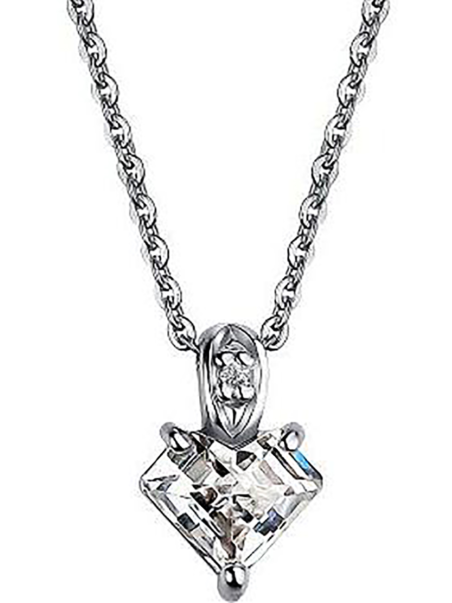 

Колье с 2 кристаллами swarovski из серебра Алкор серебро 06-2484_00СВ-00, 06-2484_00СВ-00