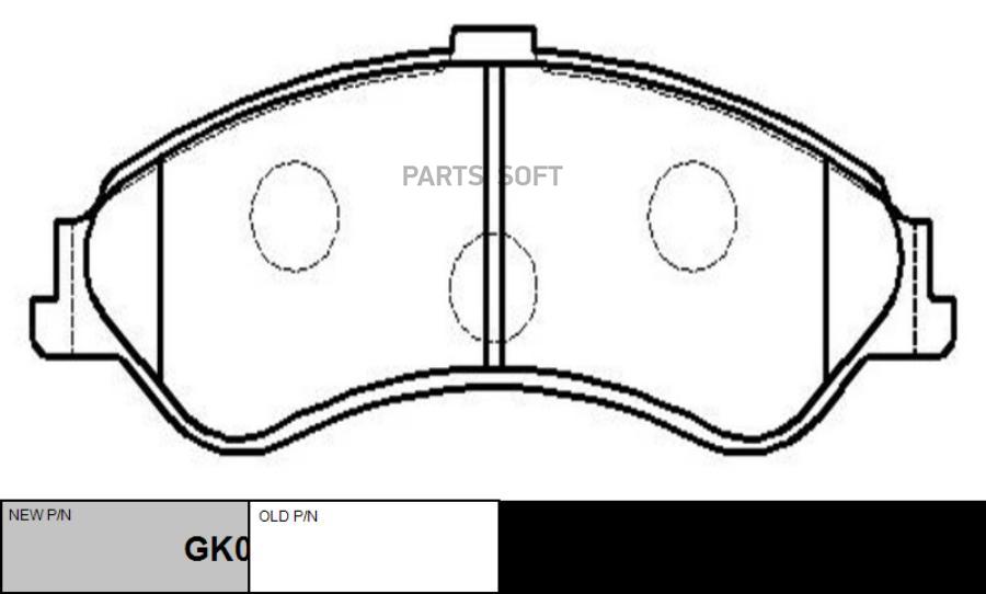 Тормозные колодки Ctr дисковые CKF2