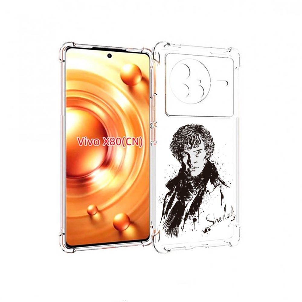 

Чехол Mypads Шерлок Холмс Портрет Для Vivo X80, Прозрачный, Tocco