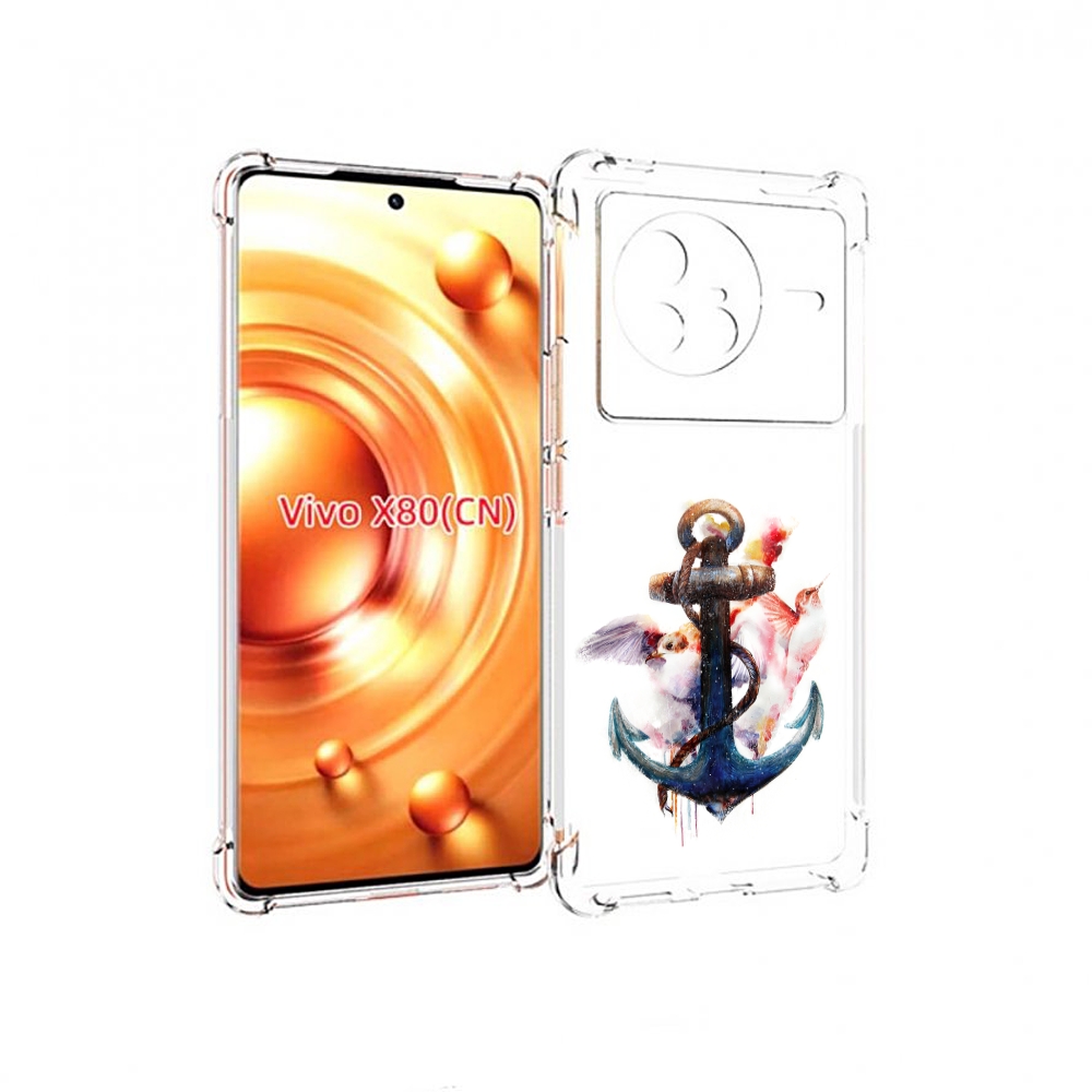 

Чехол Mypads Якорь С Птицами Для Vivo X80, Прозрачный, Tocco