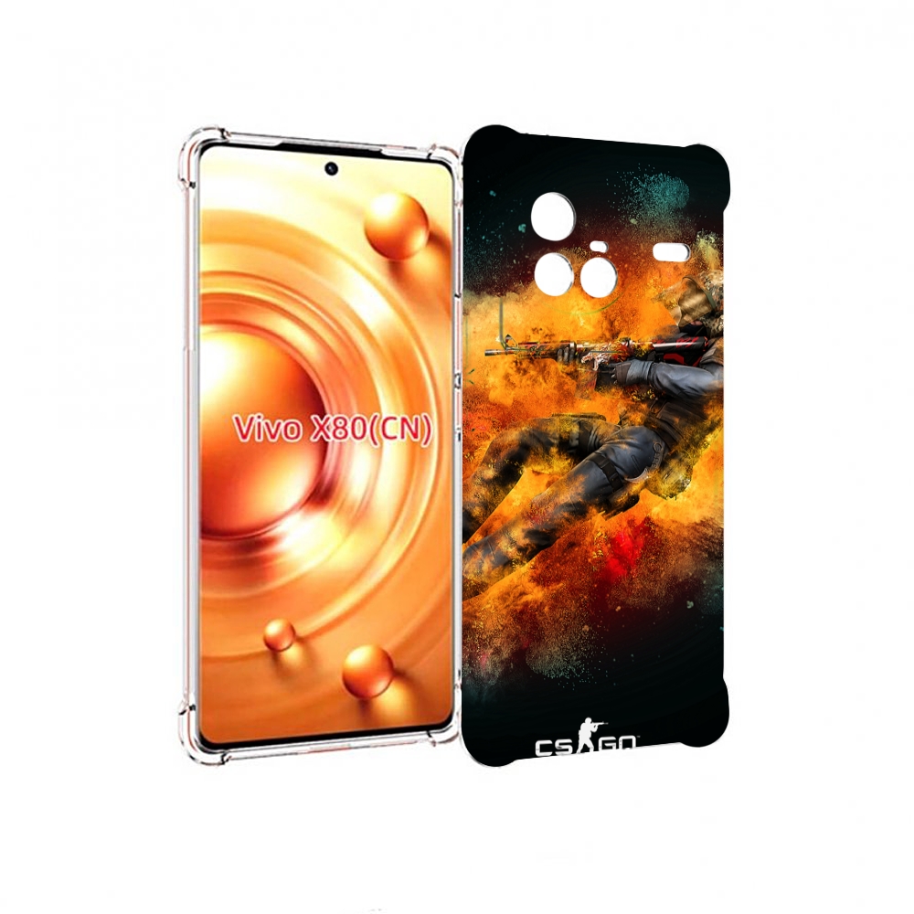 

Чехол Mypads Cs-Go Контр-Террорист Для Vivo X80, Прозрачный, Tocco