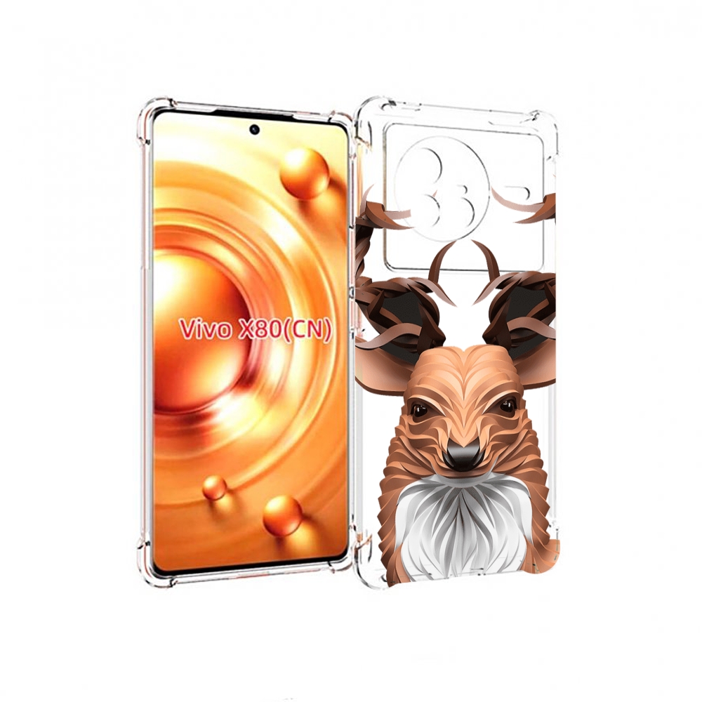 

Чехол Mypads 3D-Олень Для Vivo X80, Прозрачный, Tocco