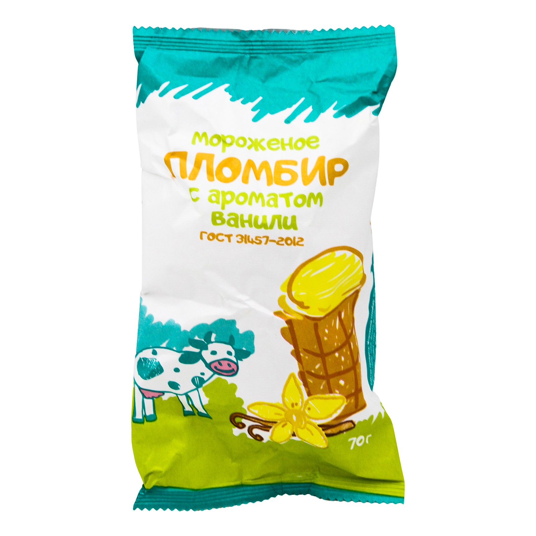 

Мороженое пломбир ваниль 15% 70 г