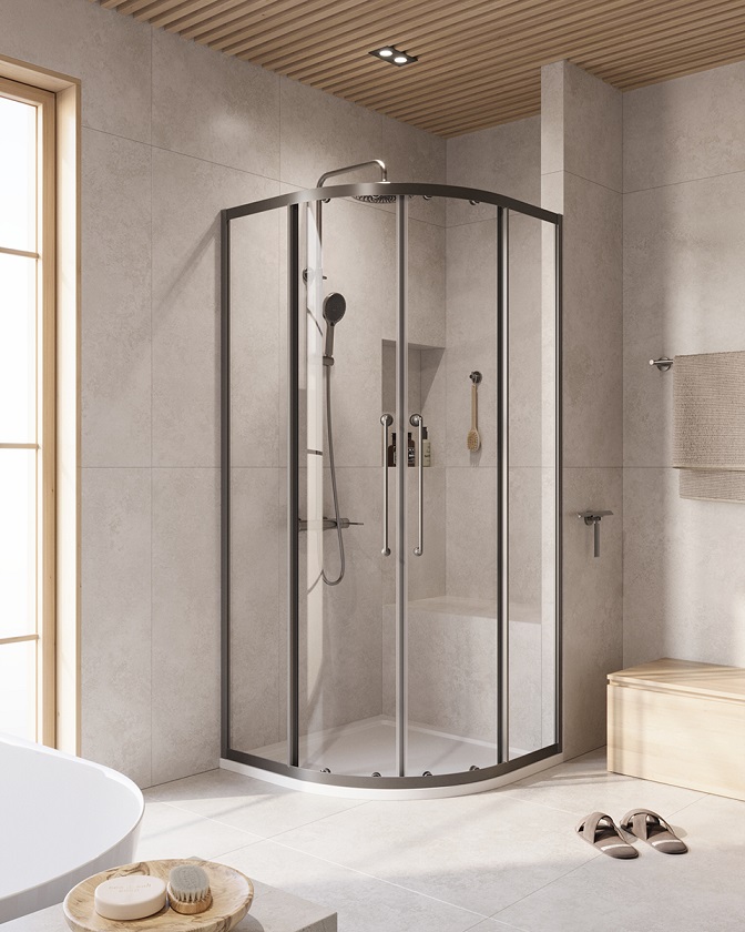 

Душевой уголок CEZARES RELAX-304-R-2-100-C-GM