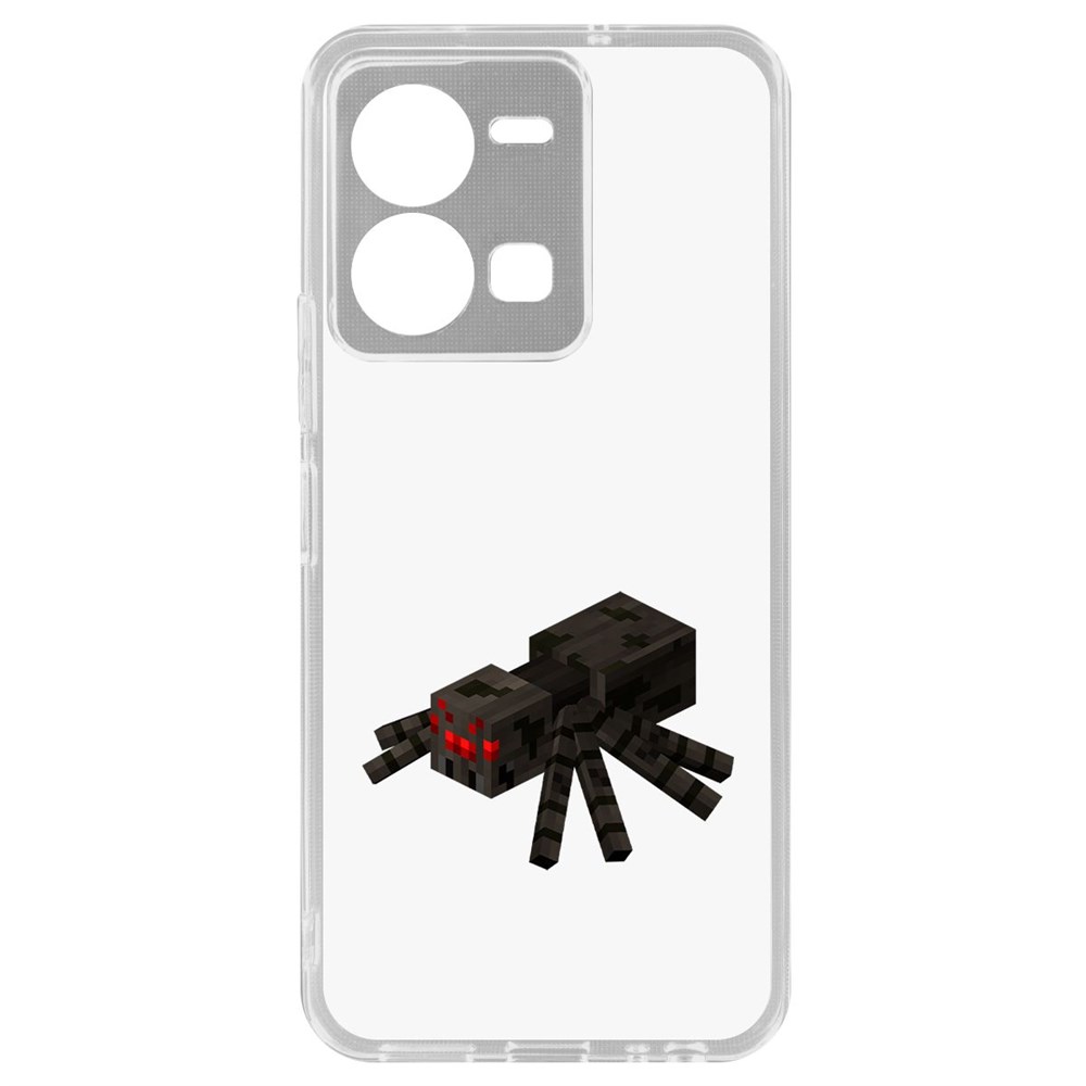 

Чехол-накладка Кейс Minecraft-Паук для Vivo Y35, Прозрачный
