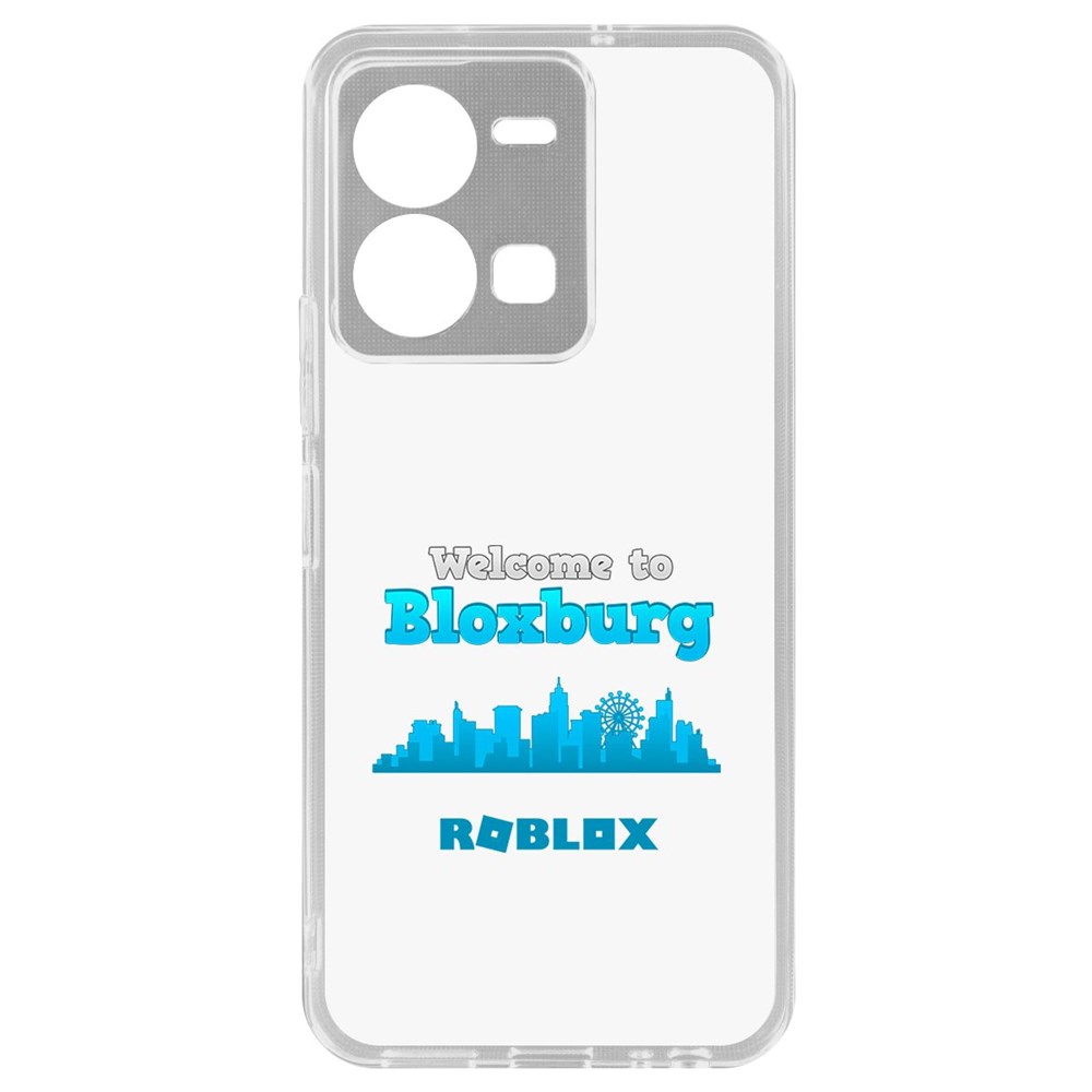 

Чехол-накладка Кейс Roblox-Блоксбург для Vivo Y35, Прозрачный