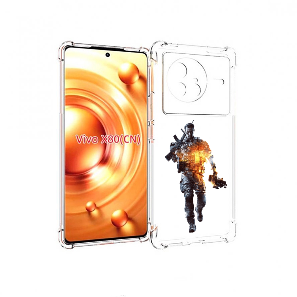

Чехол Mypads Battlefield-4 Мужской Для Vivo X80, Прозрачный, Tocco