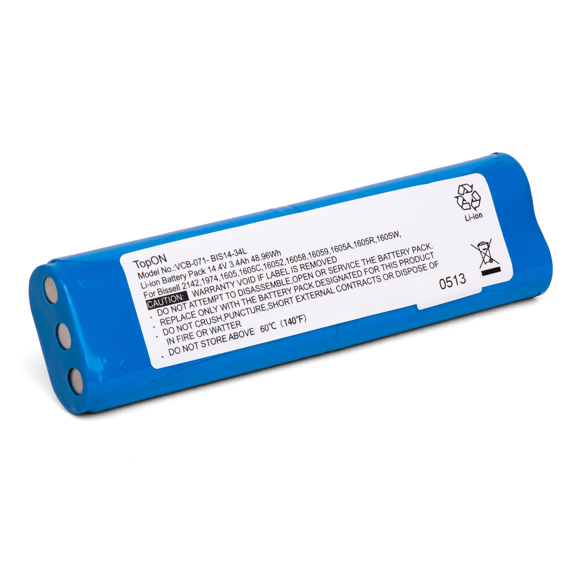 фото Аккумулятор для робота-пылесоса philips fc8810f\c8820\bissell 2142\1605\1974 3400mah ni-mh topon