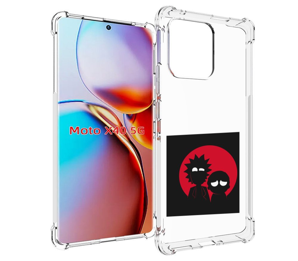 

Чехол MyPads рик и морти в тени для Motorola Moto X40, Прозрачный, Tocco