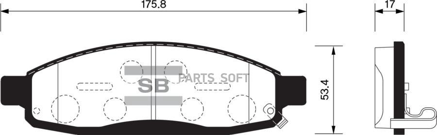 

Тормозные колодки Sangsin brake передние SP1446