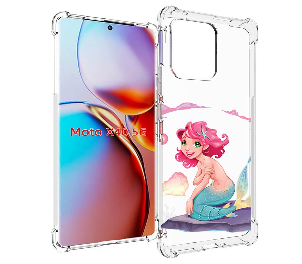 

Чехол MyPads русалочка для Motorola Moto X40, Прозрачный, Tocco