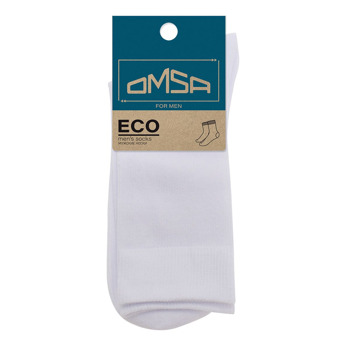 

Носки мужские Omsa белые 29-31, Белый