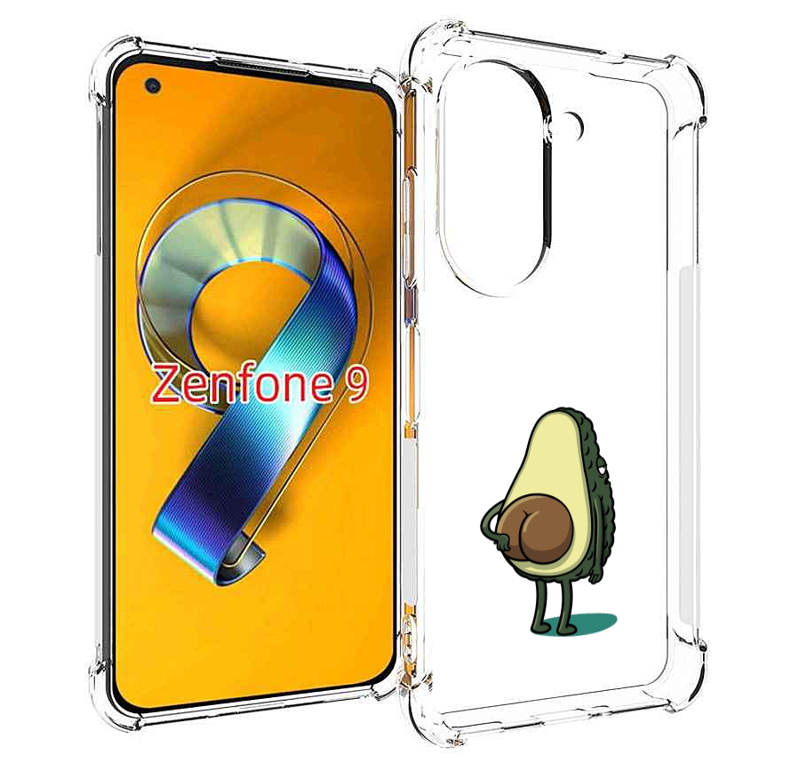 

Чехол MyPads смешной авокадо сзади для Asus Zenfone 9 (AI2202), Прозрачный, Tocco