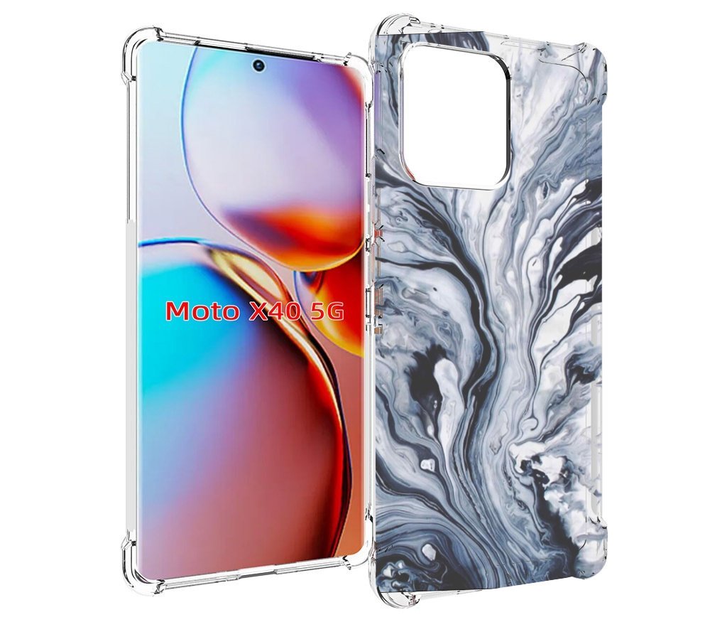 

Чехол MyPads серая краска для Motorola Moto X40, Прозрачный, Tocco