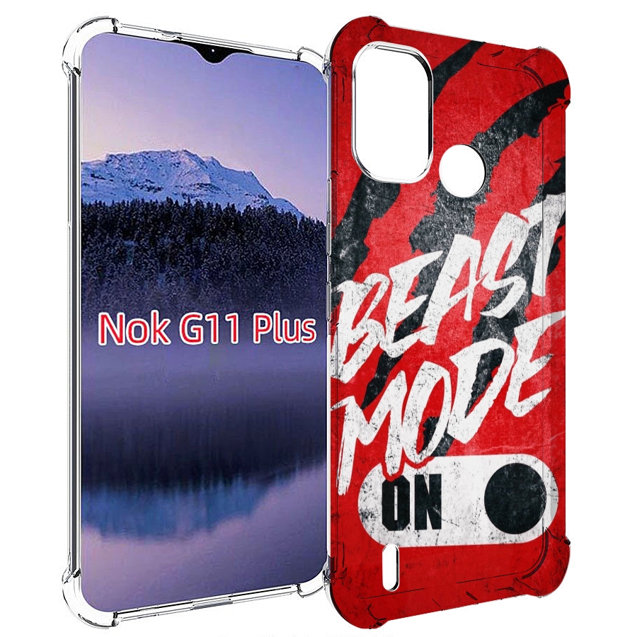 

Чехол MyPads BEAST inside You для Nokia G11 Plus, Прозрачный, Tocco