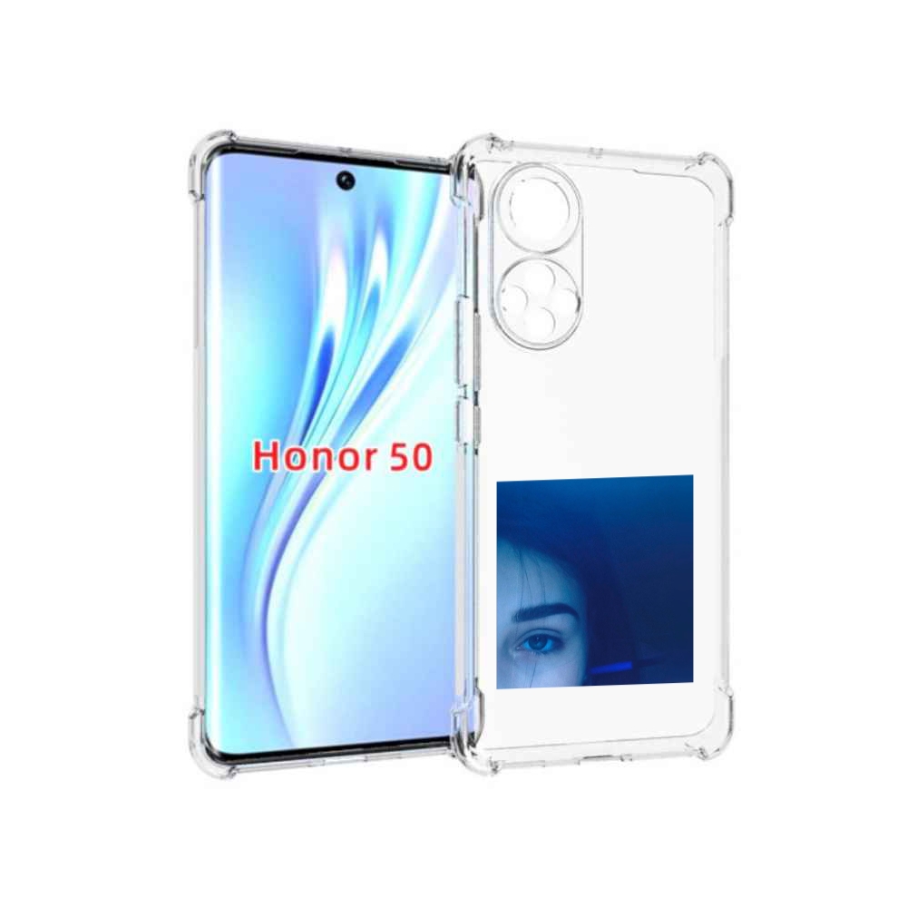 

Чехол бампер MyPads Hate Love face для Honor 50, Прозрачный, Tocco