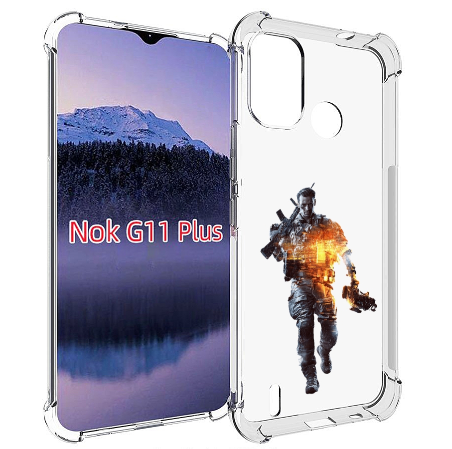 

Чехол MyPads Battlefield-4 мужской для Nokia G11 Plus, Прозрачный, Tocco