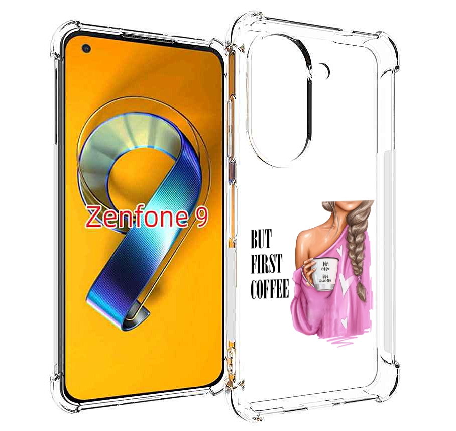 Чехол MyPads сначала-кофе для Asus Zenfone 9 (AI2202)