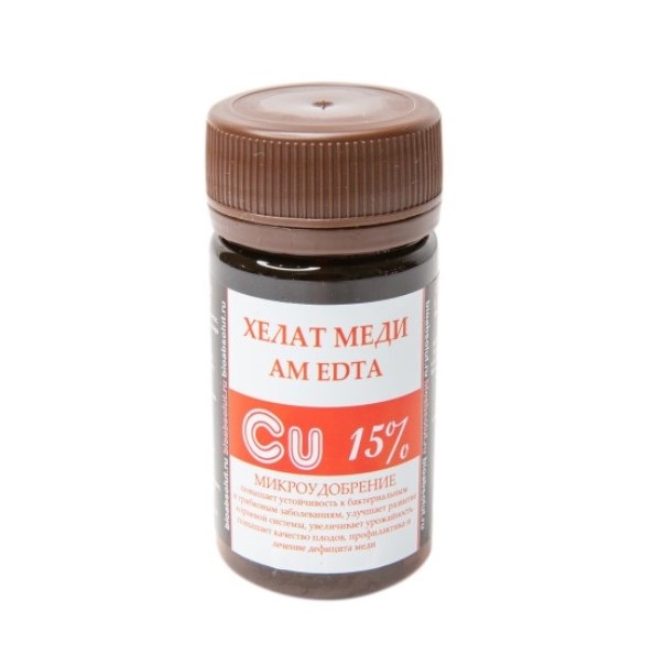 

ХЕЛАТ МЕДИ АМ EDТA Cu 15% микроудобрение 50мл