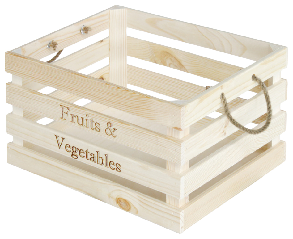 

Ящик деревянный большой 330*400*230, Бежевый