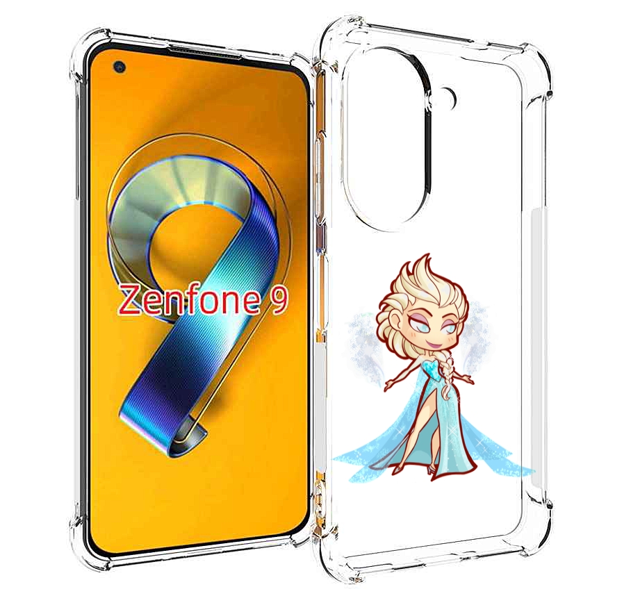 Чехол MyPads снежная-принцесса женский для Asus Zenfone 9 (AI2202)