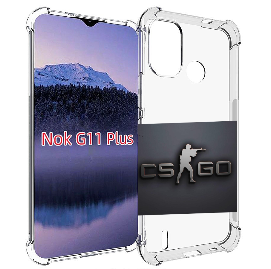 

Чехол MyPads CS go логотип мужской для Nokia G11 Plus, Прозрачный, Tocco