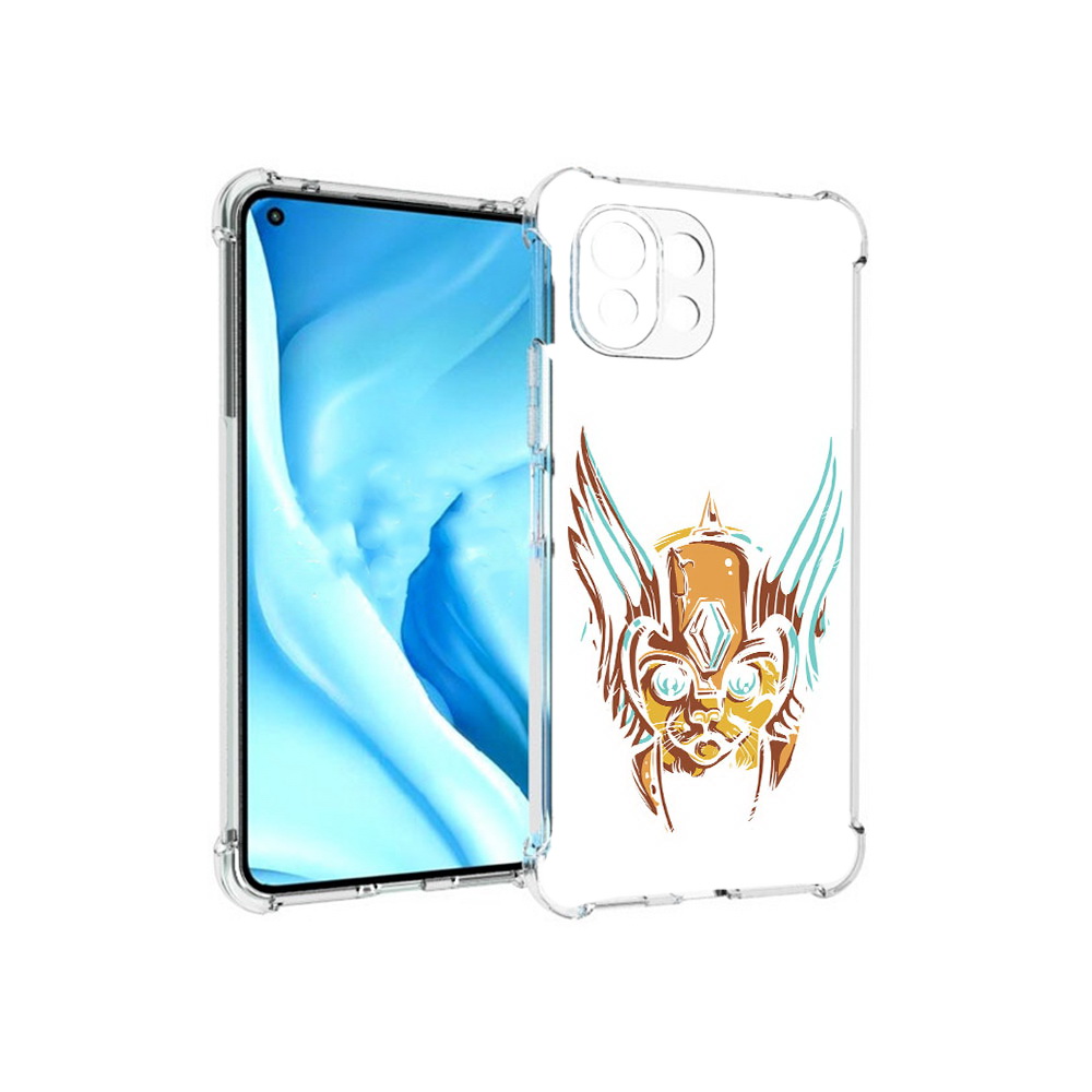 

Чехол MyPads Tocco для Xiaomi Mi 11 Lite тор абстракция (PT159462.256.644), Прозрачный, Tocco