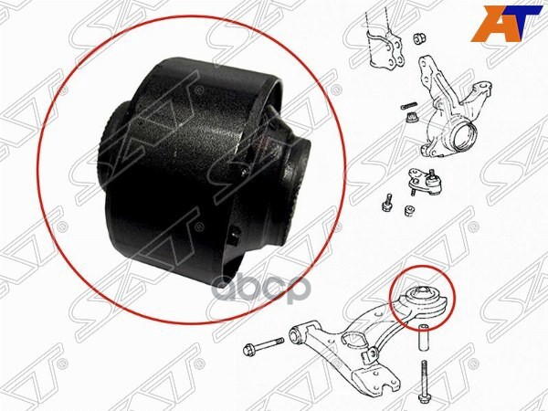 

SAT ST-48655-20140 Сайлентблок RR вертик нижнего FR рычага TOYOTA CARINA/CALDINA/CORONA 92