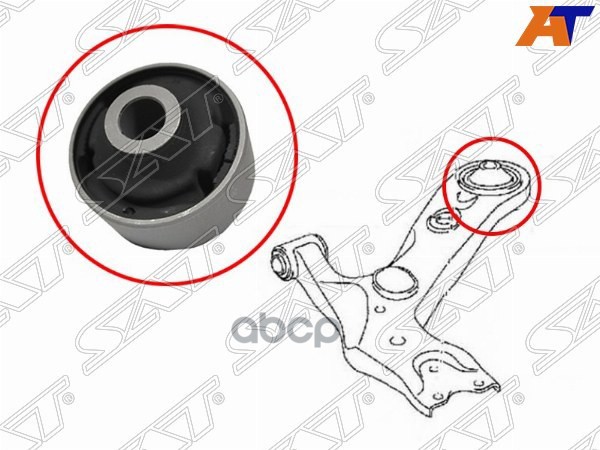 

SAT ST-48655-28030 Сайлентблок переднего рычага задний TOYOTA RAV4 05-/ESTIMA/PREVIA/TARAG