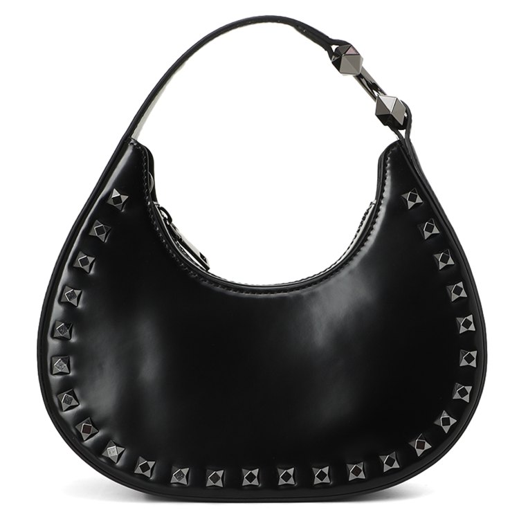 

Сумка-багет женская Ash PIERCING MINI OBO BAG черная, Черный, PIERCING MINI OBO BAG