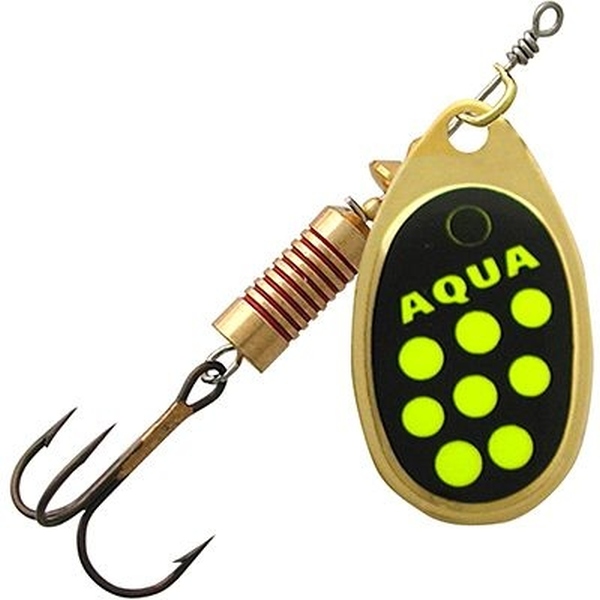 

Блесна для рыбалки AQUA AGLIA (4 / A0-21 (золото, черный, желтый) / 1 / / 1 / 1 штука в, Золотистый;черный;желтый, Aglia