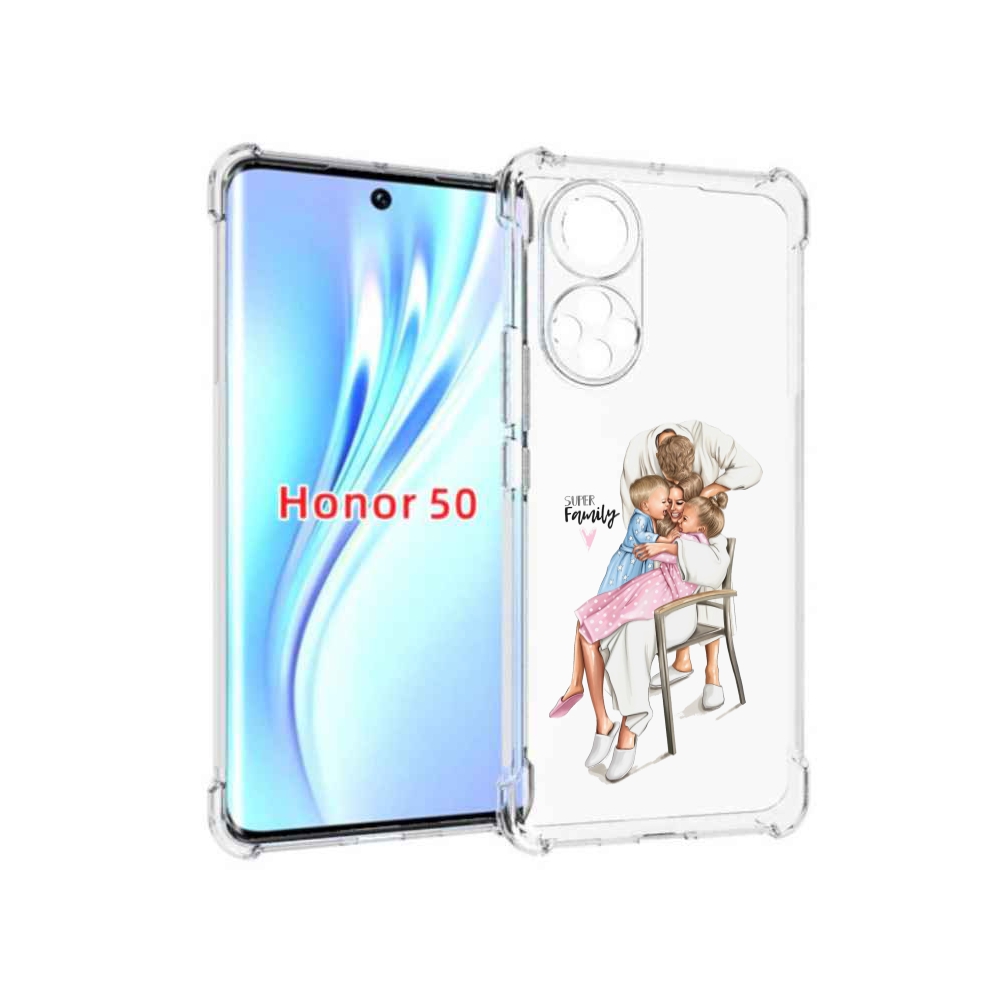 

Чехол бампер MyPads Super-family для Honor 50, Прозрачный, Tocco