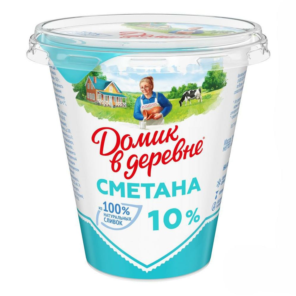 

Сметана Домик в Деревне 10% БЗМЖ 300 г
