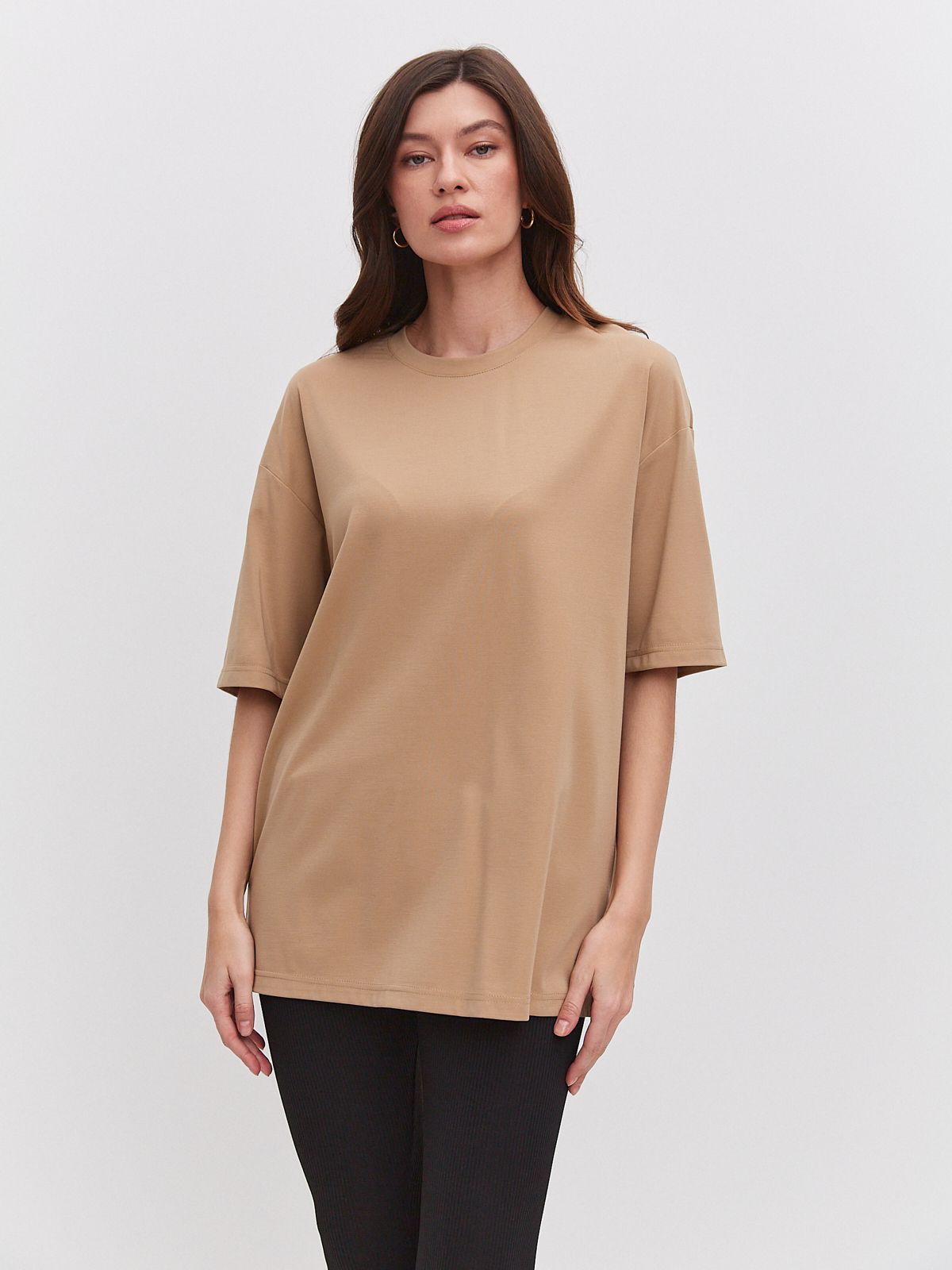 

Футболка женская KATHARINA KROSS 00-00006961 бежевая 2XL, Бежевый, 00-00006961