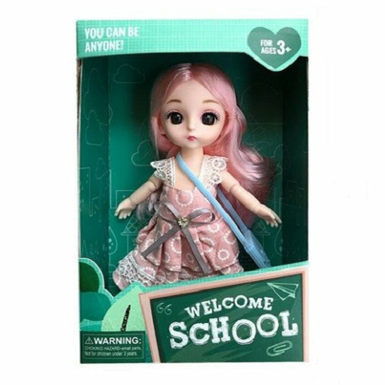 

Кукла Наша Игрушка Красотка с сумочкой 16 см