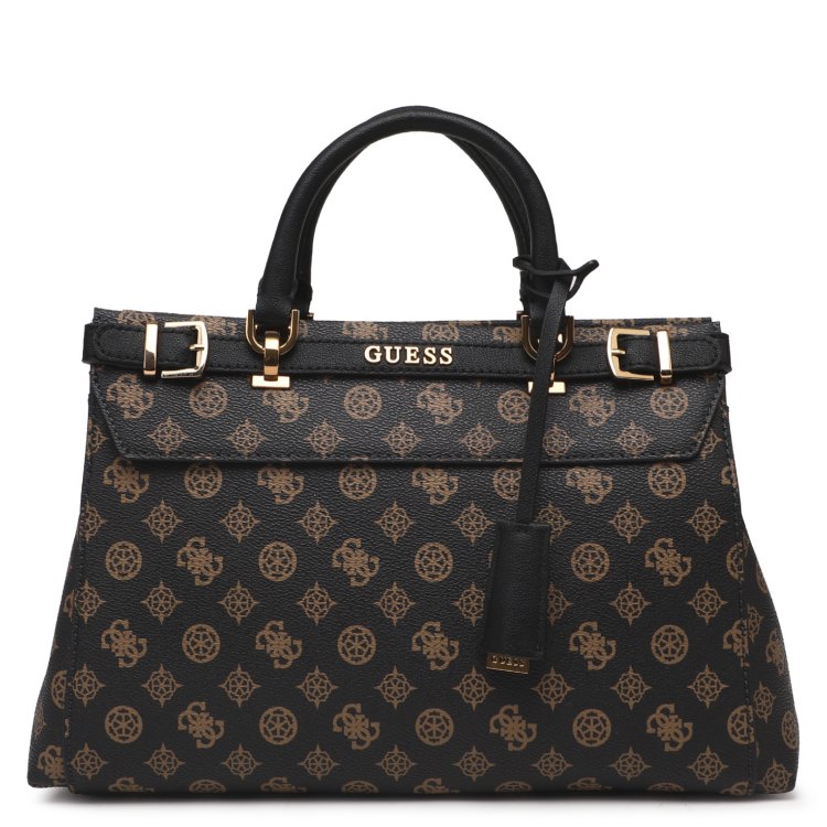 

Сумка женская Guess HWPZ9001060 темно-коричневая, Белый, HWPZ9001060