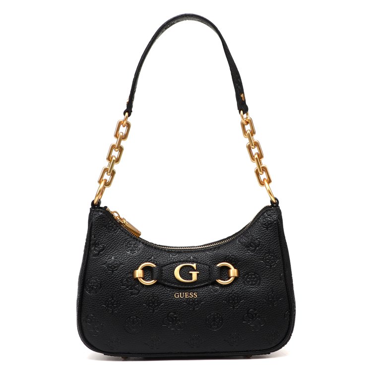 

Сумка-багет женская Guess HWPD9209180 черная, Черный, HWPD9209180